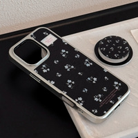Fleur support magnétique coque de téléphone pour Iphone16 16pm 16plus 16pro 15 15pm 15plus 15pro 14pm 14plus 14pro 14 13 13pm 13pro 12 11