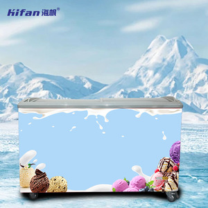 מקפיא מסחרי מקצועי לאחסון גלידה, מקפיא עמוק עם בקרת טמפרטורה מדויקת, נירוסטה - Product Image 3