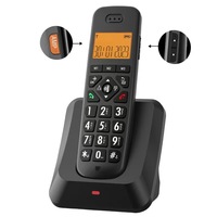 Téléphone Numérique sans Fil OEM D1011, Style Rétro, Extensible, pour Maison et Bureau