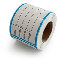 Label Perekat Sendiri 4 Baris Berbahan Copperplate, Daya Rekat Kuat, Tahan Air, untuk Pencetakan Barcode, Laris Terjual