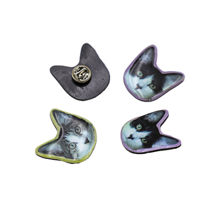 เข็มกลัดรูปสัตว์น่ารัก โฮโลแกรม น้ำหนักเบา ลายแมว ลูกสุนัข สัตว์ต่างๆ สำหรับติดปกเสื้อ ของที่ระลึกจากสวนสัตว์และสวนสนุก - Product Image 3