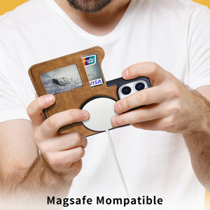 Étui de téléphone à rabat magnétique avec motif animal en relief pour <span class=keywords><strong>iPhone</strong></span> 17 et 17 <span class=keywords><strong>Pro</strong></span> avec fente pour cartes - Product Image 4