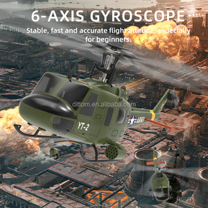 Mô hình trực thăng điều khiển từ xa Bell Huey UH-1 1/34 2.4G không cần cần lái, <span class=keywords><strong>3D</strong></span>, 6 kênh, con quay hồi chuyển 6 trục - Product Image 2