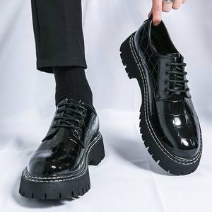 UP-5438r Casual <span class=keywords><strong>taglia</strong></span> grande <span class=keywords><strong>44</strong></span> 45 scarpe da <span class=keywords><strong>uomo</strong></span> da cerimonia con fondo spesso allacciate scarpe da ufficio per <span class=keywords><strong>uomo</strong></span> - Product Image 6