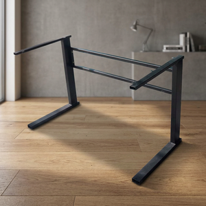 Industrial <b>C</b>-<b>Shaped</b> Heavy Duty Stainless Steel Desk Legs for 120x60cm Home Office and Dining <b>Table</b> Use - Product Image 3