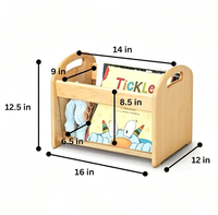 Étagère à livres sur pied pour enfants, bibliothèque en bois, meuble de rangement pour chambre d'enfant, maison et garderie préscolaire