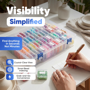 Plastic Square Nail Art Tools <b>Storage</b> <b>Box</b>-Multifunctional Modern Design Sustainable Material 1-3L Capacity - Product Image 3