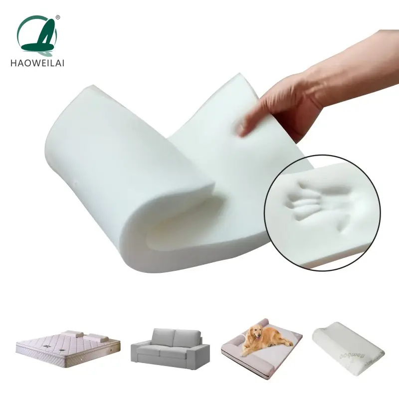 Fabrik OEM/ODM High Density Pu Schaum Schwamm block Polyurethan Memory Foam Blatt rolle für Kissen