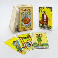Vente en gros Europe et Amérique Classiques tTarot Impression personnalisée logo tarot cartes à jouer jeu de cartes avec guide