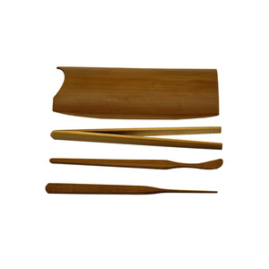 Juego de Cucharas de Té de Bambú Ecológicas, Diseño Retro, Herramientas de Medición para la Ceremonia del Té Kung Fu, Seis Caballeros de Primera Clase - Product Image 5