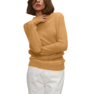 Primavera estate maglioncino Semi trasparente in maglia da <span class=keywords><strong>donna</strong></span> maglione Casual comodo girocollo Pullover da <span class=keywords><strong>donna</strong></span> - Product Image 2