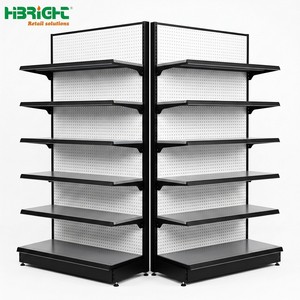 Étagère de présentation blanche moderne en acier pour supermarché, avec support renforcé pour magasin - Product Image 2