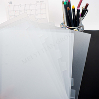 Séparateur d'index A5 pour classeur à feuilles mobiles, plaque d'indexation en PP dépoli à 12 onglets, feuille de séparation intérieure pour agenda et journal