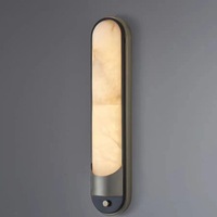 Applique murale moderne de luxe en albâtre naturel, luminaire mural créatif minimaliste postmoderne pour villa, chambre, hôtel, couloir