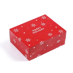 Caja de Cartulina para Regalos FX, Caja Misteriosa Navideña Personalizada, Linda Caja Roja Plegable para Regalos - Product Image 5