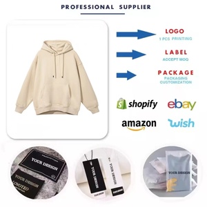 Sudaderas con capucha blancas personalizadas, transpirables, súper suaves, de gran gramaje, informales, para uso diario, extragrandes, al por mayor. - Product Image 4