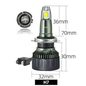 V3E 3570 Puce 7000LM 70W 6000K Feux LED de voiture H7 phare LED <span class=keywords><strong>prix</strong></span> H1 H7 H11 9005 9006 Phare LED de voiture - Product Image 3