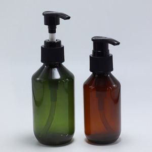 Custom 100ml <b>200ml</b> 300ml 400ml 500ml Amber Green Transparent Plastic PET Shampoo <b>Bottle</b> Hair Oil <b>Bottle</b> With Lotion Pump - Product Image 4