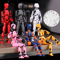 3D假人13机器人动画动作人物聚氯乙烯男孩感觉烦躁玩具自闭症多关节可移动酷小玩意礼物儿童