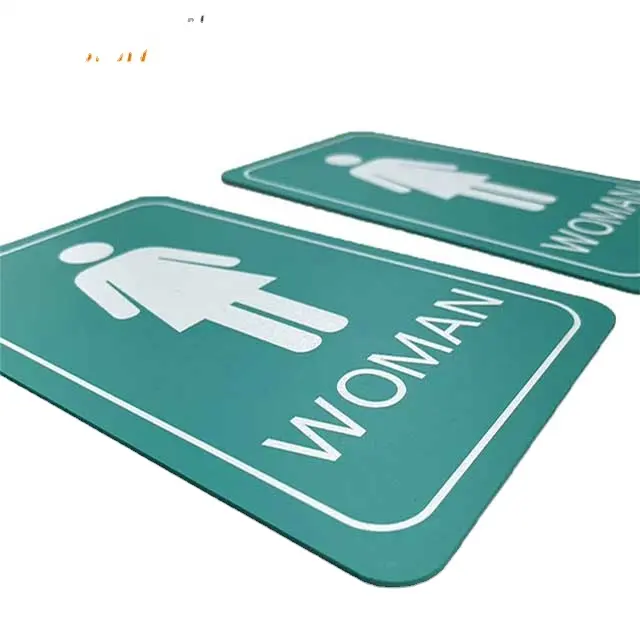 사용자 정의 길 찾기 간판 led 조명 남성과 여성 문 표지판 접시 호텔 화장실 표지판