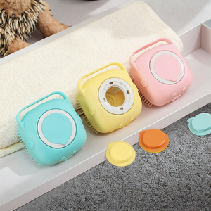 Cepillo de baño para mascotas 2 en 1, peine de masaje multifuncional, champú, Gel de ducha, limpieza de silicona para perros y gatos, todos los SUMINISTROS DE ASEO para mascotas - Product Image 6