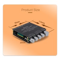 Placa Amplificadora de Audio Estéreo con Subwoofer de 2.1 Canales, Bluetooth 5.0, 50W*2+100W HIFI TPA3116D2, Alta y Baja Frecuencia, XY-S100H S100L