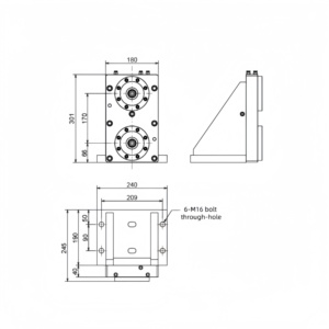 Bloc carré à double tête <span class=keywords><strong>AMF</strong></span> <span class=keywords><strong>Zero</strong></span> <span class=keywords><strong>Point</strong></span> assemblé sur CNC 3A-10000189 - Product Image 2