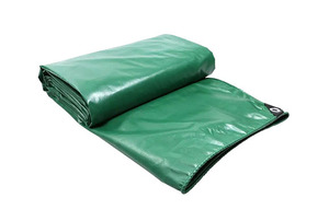 Koreanische Grüne Kunststoff-PVC-Planenabdeckungen Seitenvorhang Nutzanhänger-Planen - Product Image 3