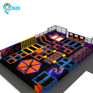 Parc de trampolines et aire de jeux intérieure personnalisée à petit budget pour grand centre commercial, équipement de gymnastique et de fitness d'aventure, zone de jeux et de saut, labyrinthes d'âges - Product Image 4