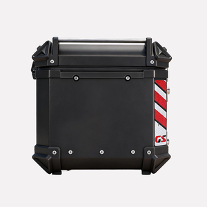 MOXINGKE Boîte à bagages en alliage d'aluminium noir 45L pour moto et véhicule électrique, boîte de rangement pour casque robuste et verrouillable, applicable aux <span class=keywords><strong>ADV</strong></span> - Product Image 4