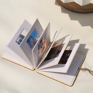 สมุดภาพที่ระลึกแบบฟิล์มพลิกกลับได้ ผลิตตามสั่งจากโรงงาน อัลบั้มรูปภาพ DIY แบบโบรชัวร์กระดาษแข็ง พับได้ สำหรับตั้งโชว์ - Product Image 2