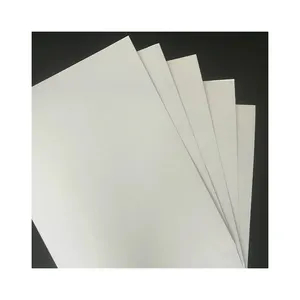 recycle paper gray back white duplex board 200gsm-500gsm pulp gray white back duplex board for gift wrapping