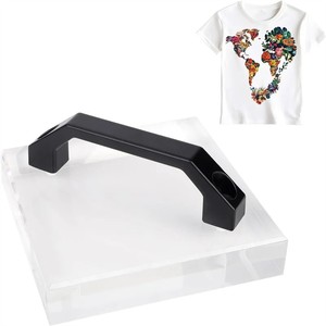 Almohadilla de acrílico para prensa de calor con asa para Cricut y herramientas de manualidades HTV, diseño moderno transparente XCT 372 - Product Image 2