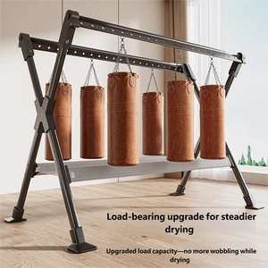 Stendibiancheria Pieghevole a X in Acciaio al Carbonio, Moderno e Resistente, da Terra, Estensibile 2.3m/2.5m per Casa - Product Image 4