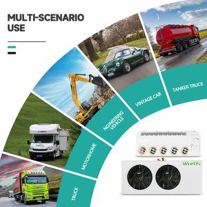Aire Acondicionado <span class=keywords><strong>para</strong></span> Auto, Caravana, Camping, Enfriador de Estacionamiento, Aire Acondicionado Eléctrico de 12V 24V <span class=keywords><strong>para</strong></span> Camiones y Autos - Product Image 6