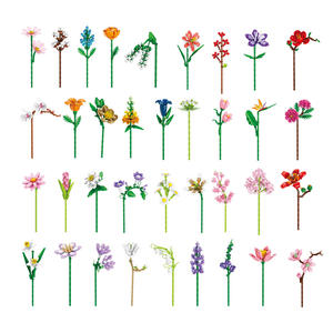 Hot Sale <strong>Lele</strong> Brothers DIY Plant Bouquet Flower Bundle Assembly Toy Building <strong>Blocks</strong> for Children's DIY Gifts - Product Image 3