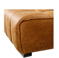 Fauteuil de loisirs vintage en cuir de luxe, industriel, durable, rembourré en mousse, pour la maison, le salon