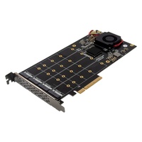 Nouvelle carte d'extension de stockage pour serveur PCIe X8 PEX8747 à quatre ports NVMe SSD Broadcom 2.0