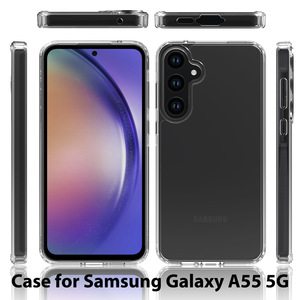 Étui de téléphone portable transparent anti-jaunissement personnalisé de 1,5 mm en TPU anti-rayures pour <span class=keywords><strong>Samsung</strong></span> A55 5G, <span class=keywords><strong>coque</strong></span> de téléphone transparente - Product Image 2