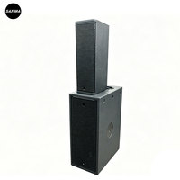 Altavoz Activo Profesional TT 515-A, Altavoces de Columna de 2 Vías con Doble Woofer de 5 Pulgadas, Sistema de Altavoces Line Array Pequeño