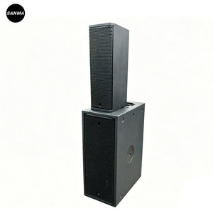 TT 515-A Professional Active <b>Speaker</b> Neodymium 8 Ohm Dual 5 Inch 2-Way Powered Column <b>Speakers</b> <b>Small</b> Line Array <b>Speaker</b> System - Product Image 4