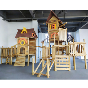 Proveedor de Juegos Infantiles de Madera, Tobogán para Área de Juegos Infantiles, Casa de Juegos al Aire Libre T-w23078b - Product Image 1
