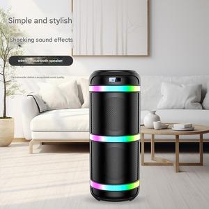 <span class=keywords><strong>Enceinte</strong></span> <span class=keywords><strong>Bluetooth</strong></span> portable avec microphone <span class=keywords><strong>filaire</strong></span>, lumières clignotantes haute puissance et subwoofer à basses profondes. - Product Image 5
