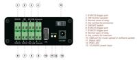 Le codeur et le décodeur audio IP avec 3 déclencheurs EVAC ont annoncé le micro d'interphone pour le système IP PA de l'école