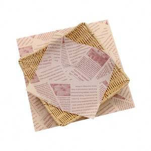 Papier de cuisson imprimé personnalisé 34g, feuilles d'emballage alimentaire anti-graisse, directement de l'usine - Product Image 2