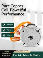 Moteur CC sans balais à aimant permanent pour tricycle électrique, haute vitesse, forme carrée, 16 pôles, 3000W, haute puissance, bobinages entièrement en cuivre