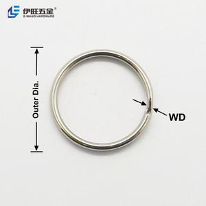 Anillos de Llavero Redondos con Borde Chapado en Níquel al por Mayor de EWANG para Regalo - Product Image 3