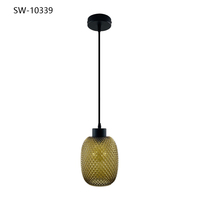 Lámpara Colgante Moderna Decorativa de Lujo en Vidrio para Interiores del Hogar, E27, Lámparas de Techo y Colgantes LED