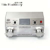 Machine de remplissage semi-automatique à double pompe (acier inoxydable) pour l'alimentation, les produits chimiques et les marchandises, avec écran tactile numérique HMI électrique