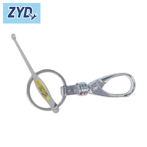 Sang Trọng Kẽm Hợp Kim Kim Loại Phụ Kiện Bán Buôn Thép Không Gỉ Móc Chìa Khóa Carabiner Keychain - Product Image 2